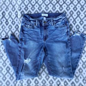 Lane Bryant Distressed Skinny Jeans 💙